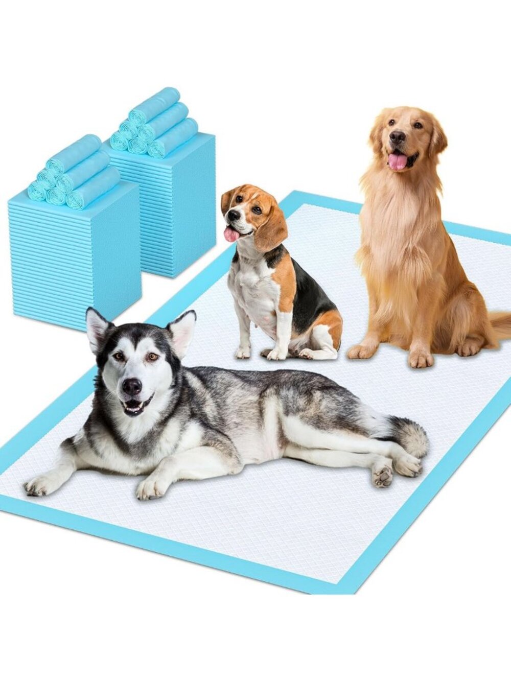Extra Large Puppy Training Pads 31"x47", Leak-Proof, Super Absorbent, 40 Count